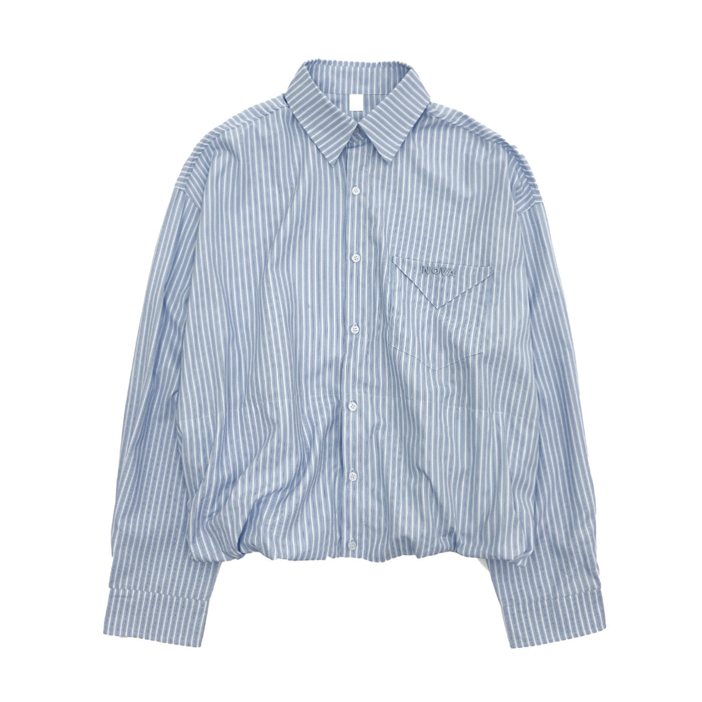 Stripe Oversize Long Sleeve Shirt