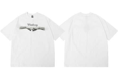 What's Up Graphic T-shirt - M / White