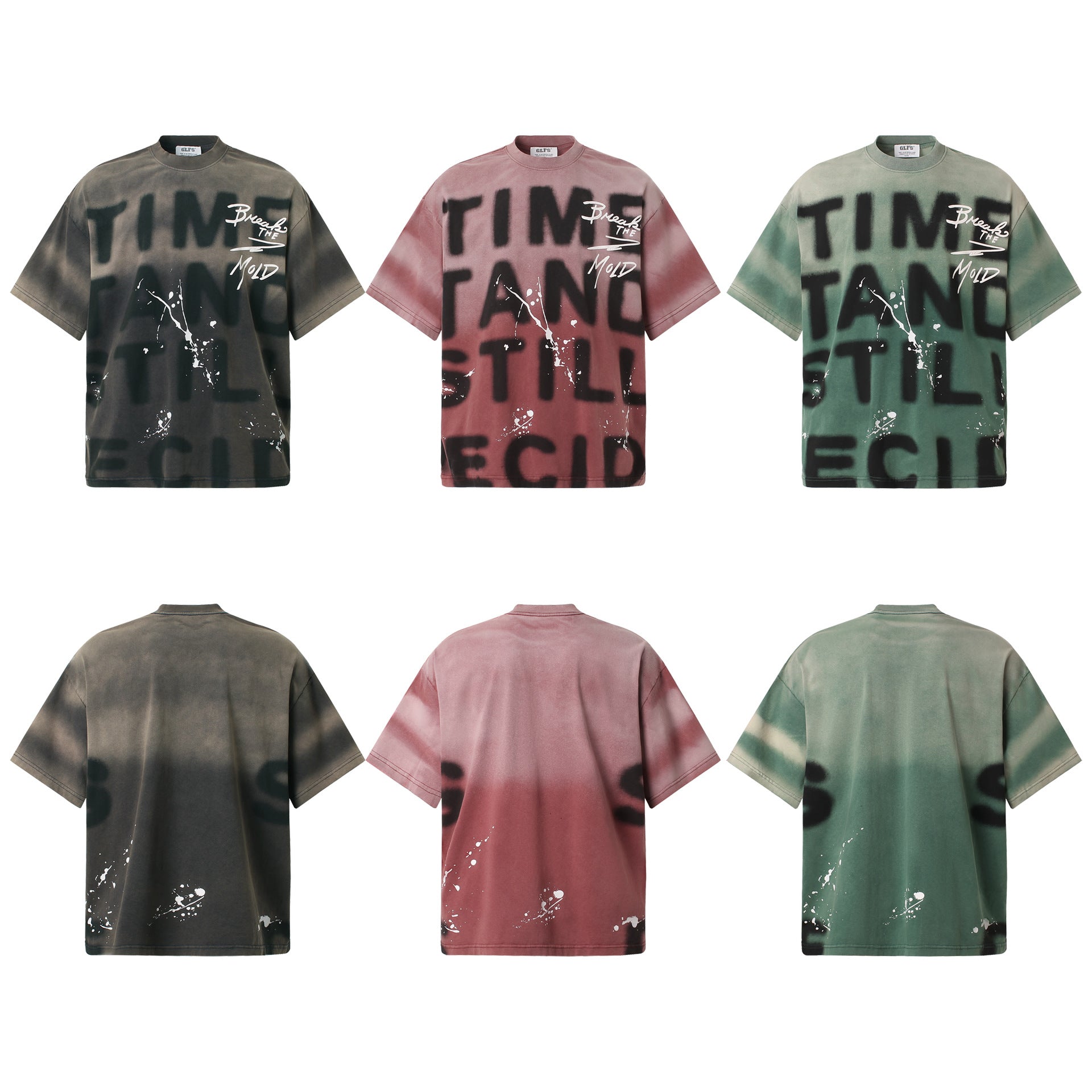 Washed Gradient Oversize Short Sleeve T-Shirt