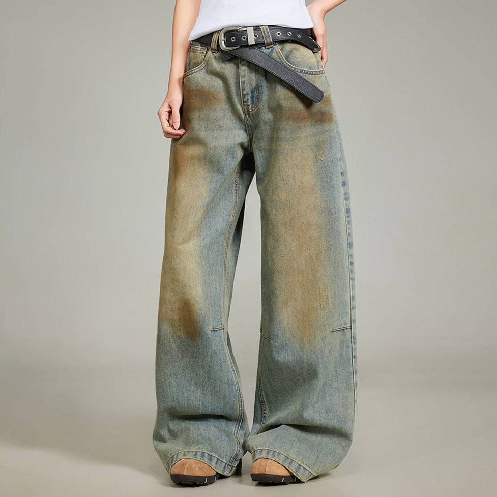 Wash Straight Denim Jeans