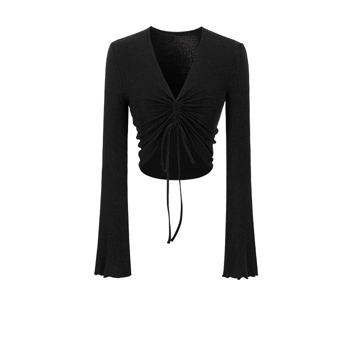 Two-Wear Knit Long Sleeve Top
