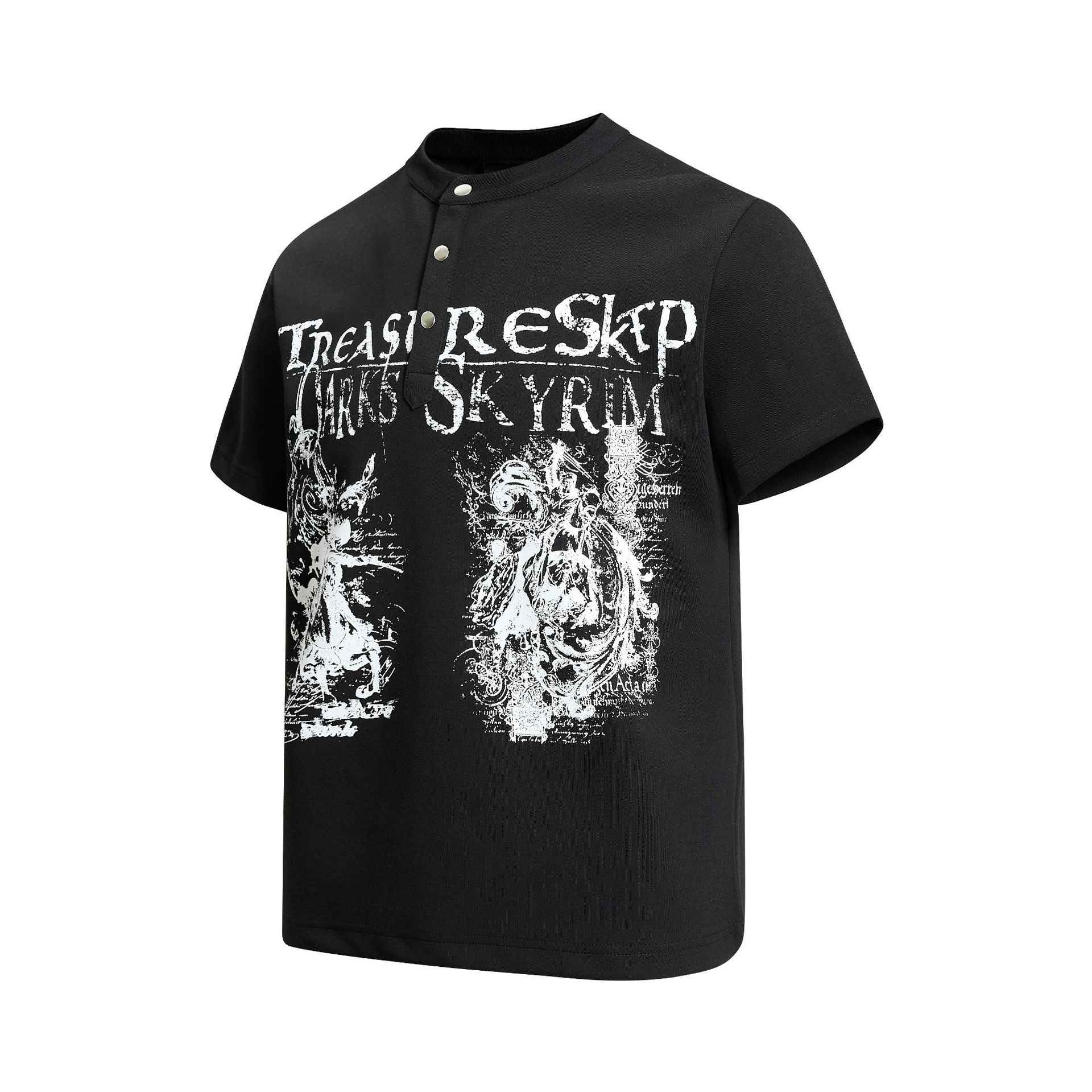 Air Layer Button Art Print Short Sleeve T-Shirt