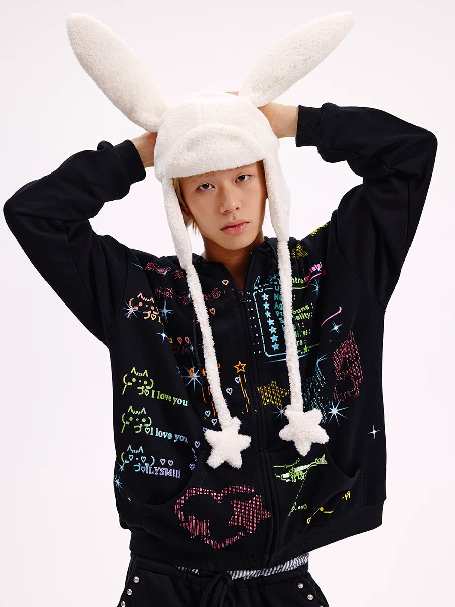 Rabbit Ear Plush Hat