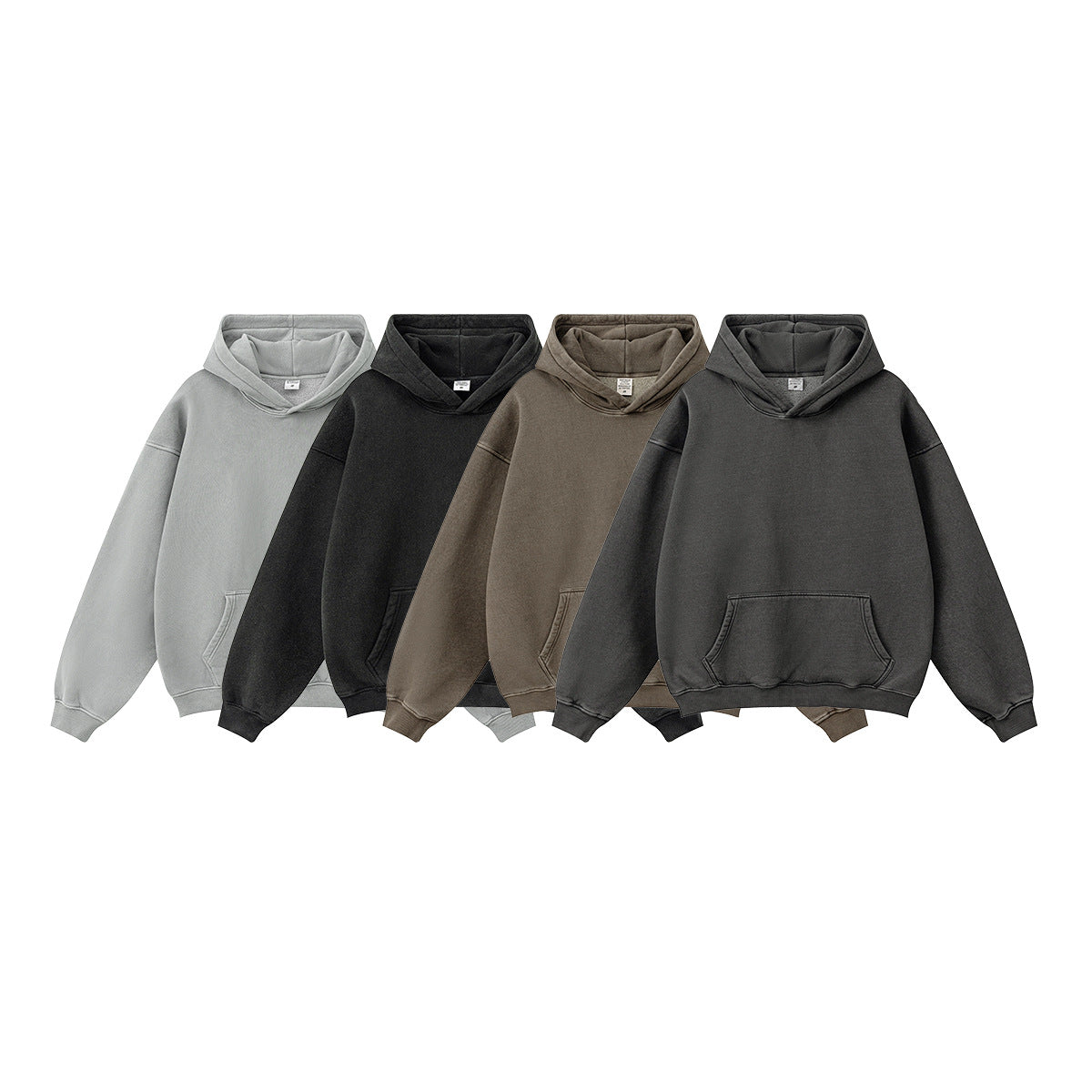 Washed Fleece Lining Oversize Hoodie