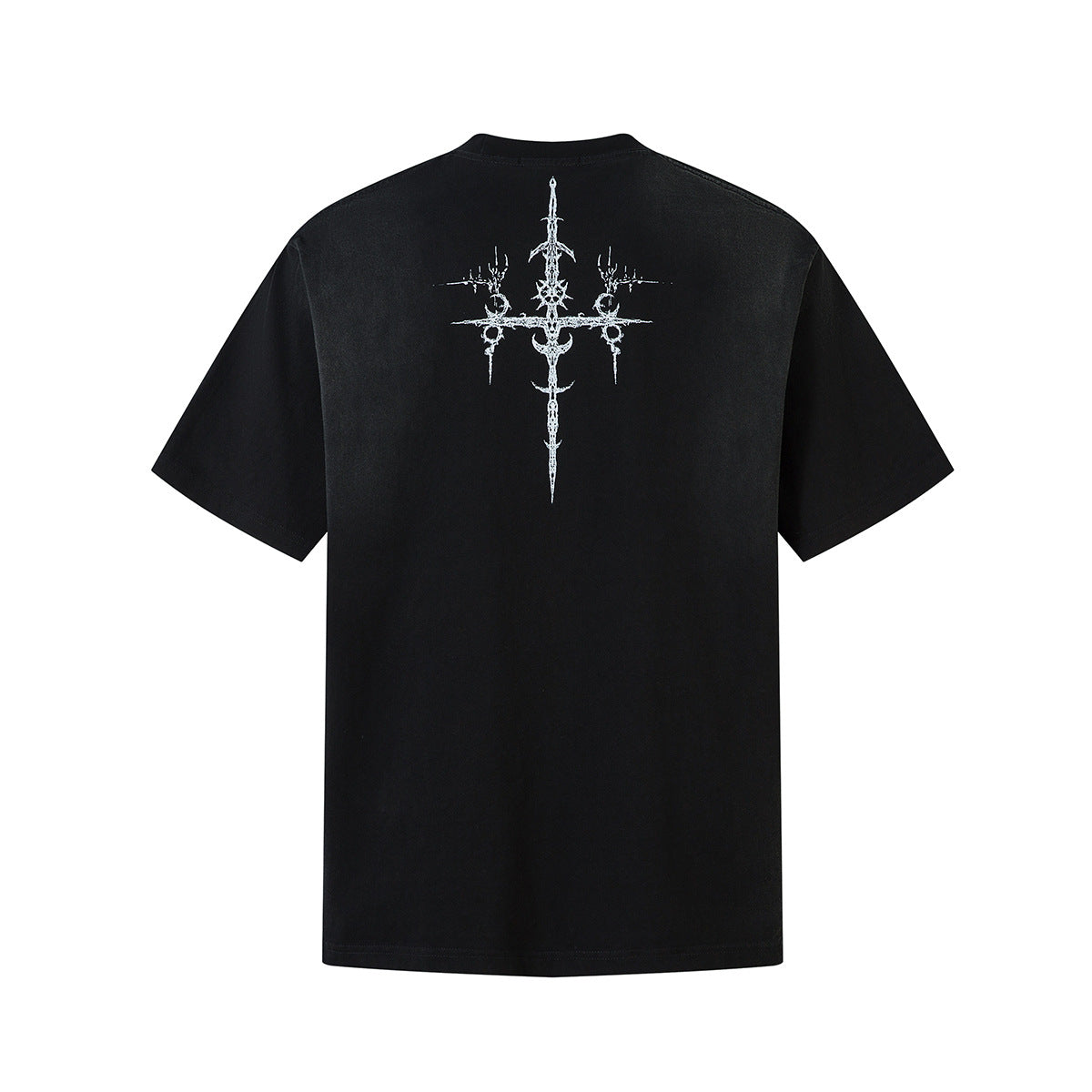 Camiseta con estampado de cruz blindada