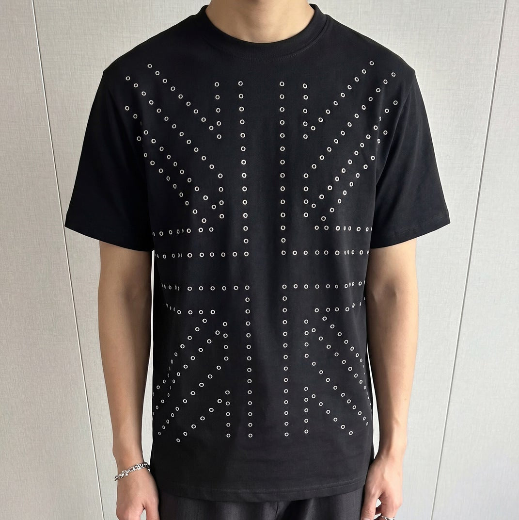 Studs Cross Short Sleeve T-Shirt