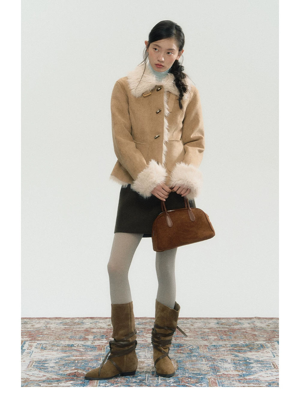 Fake Shearling Thick Jacket