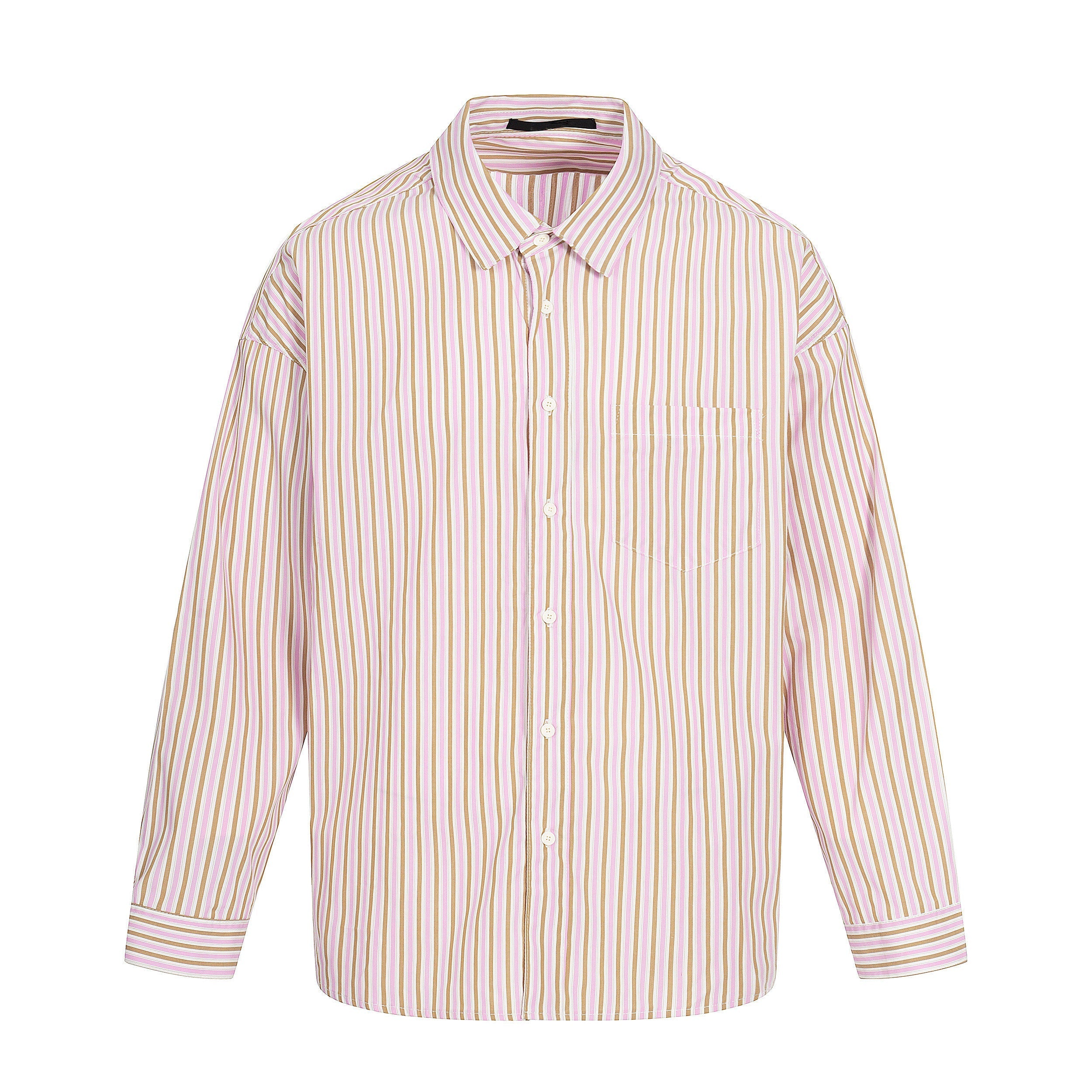 Stripe Oversize Long Sleeve Shirt