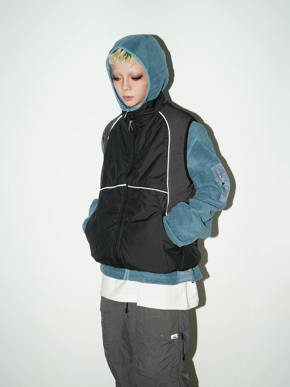 Fleece Zipper Hoodie & Drawstring Sweat Pants Setup