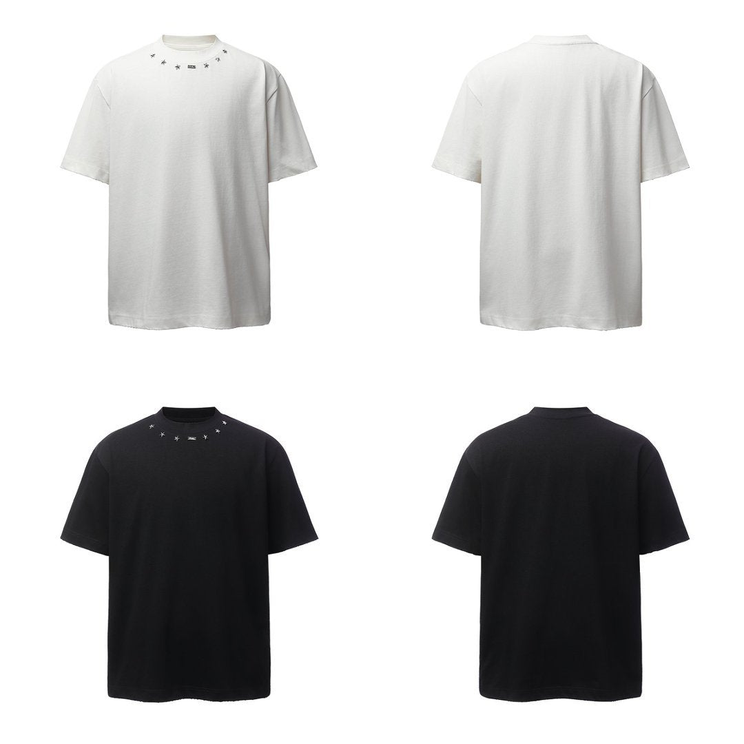 Heavyweight Metal Detail Short Sleeve T-Shirt
