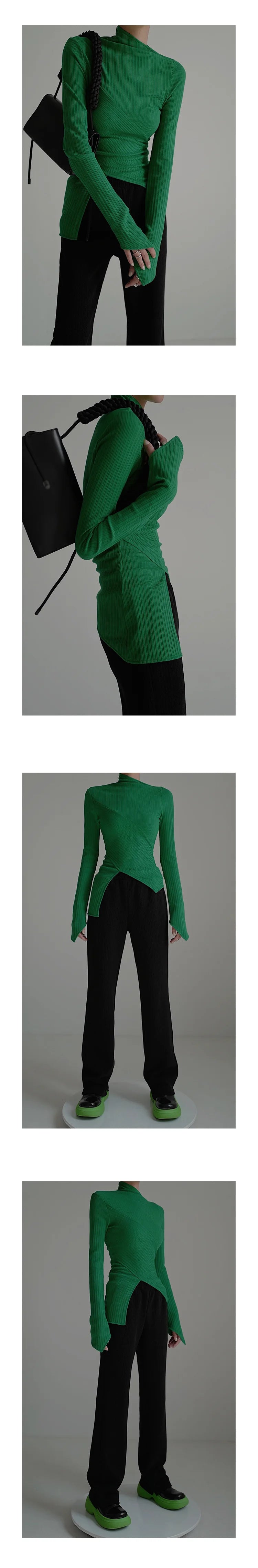 Pull en tricot à motif croisé
