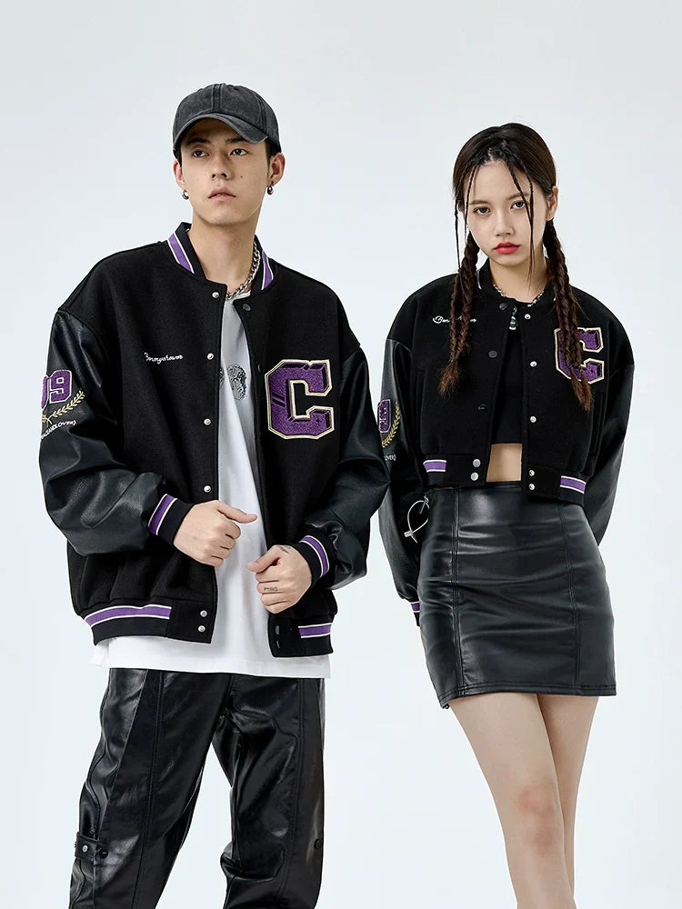 Letter Embroidery American Baseball Jacket