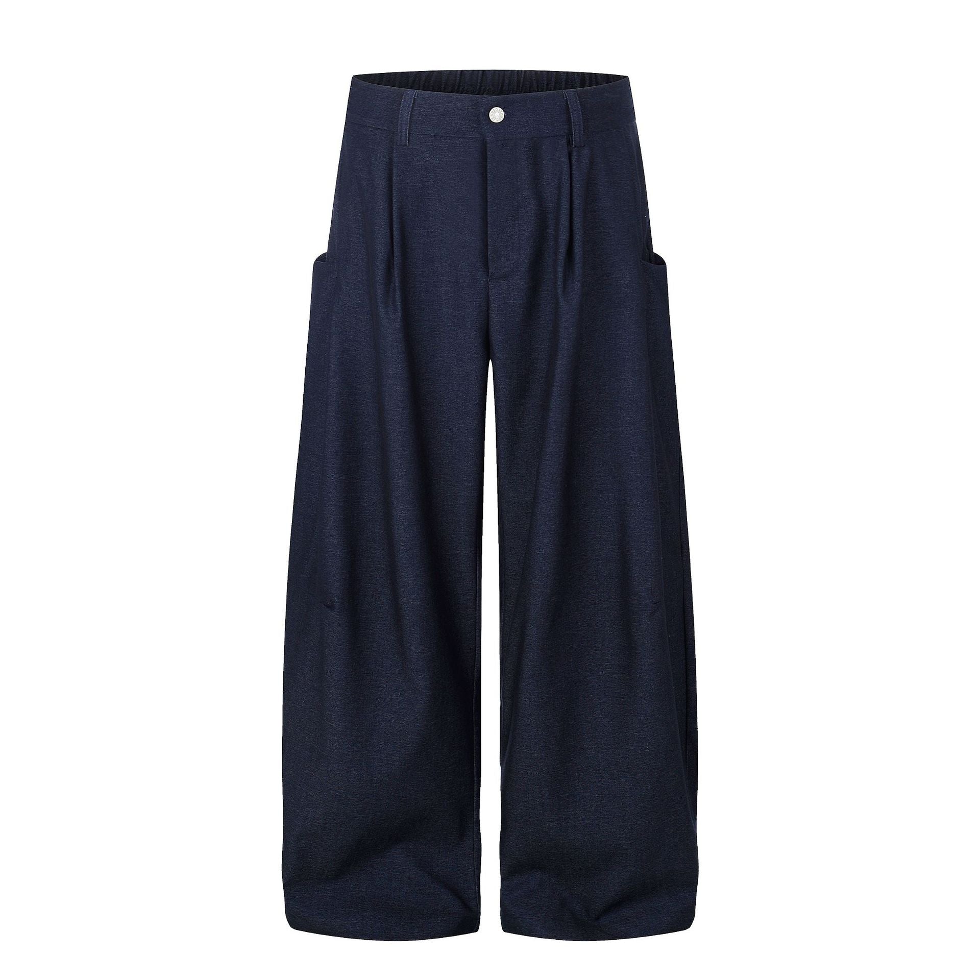 Deconstruction Draped Wide Leg Trousers