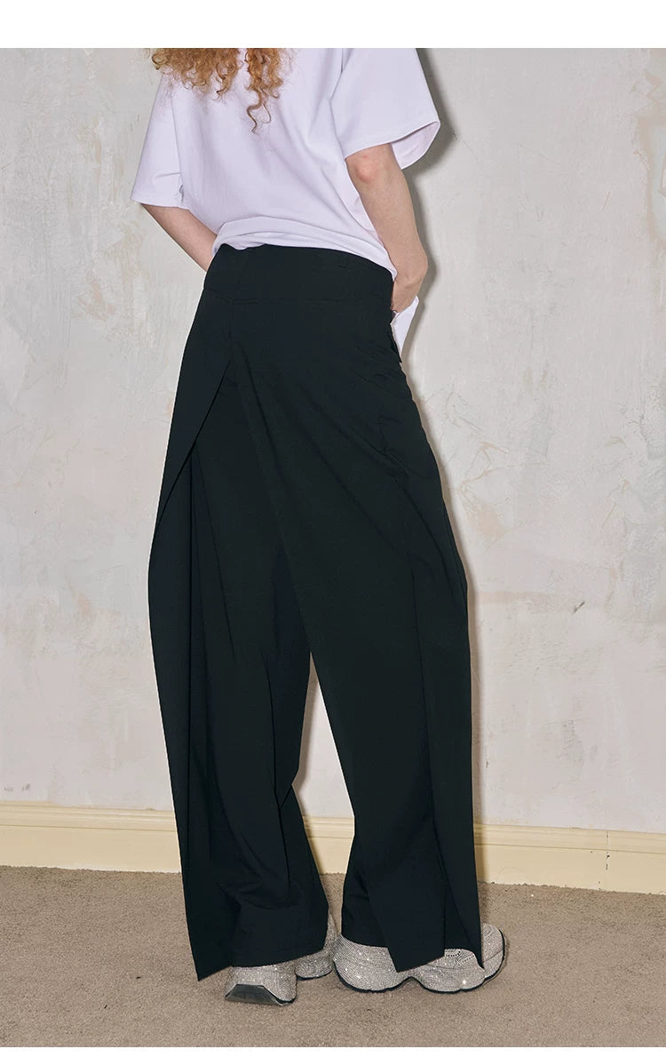Wide Leg Floor Dropping Trousers