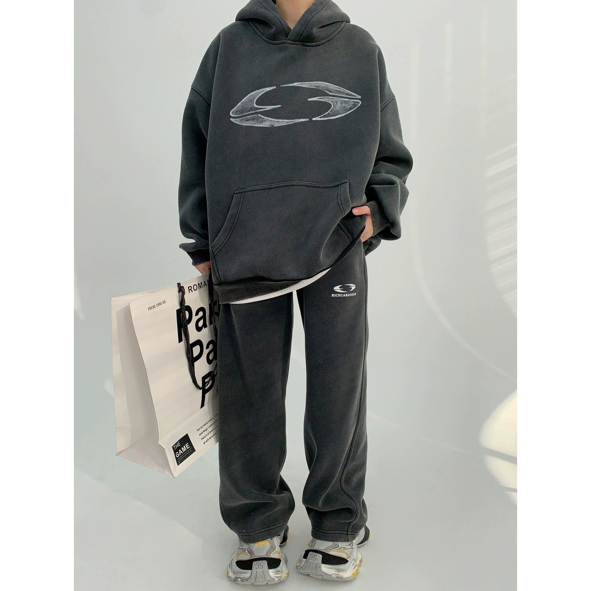 Thick Heavyweight Print Hoodie & Pants Set