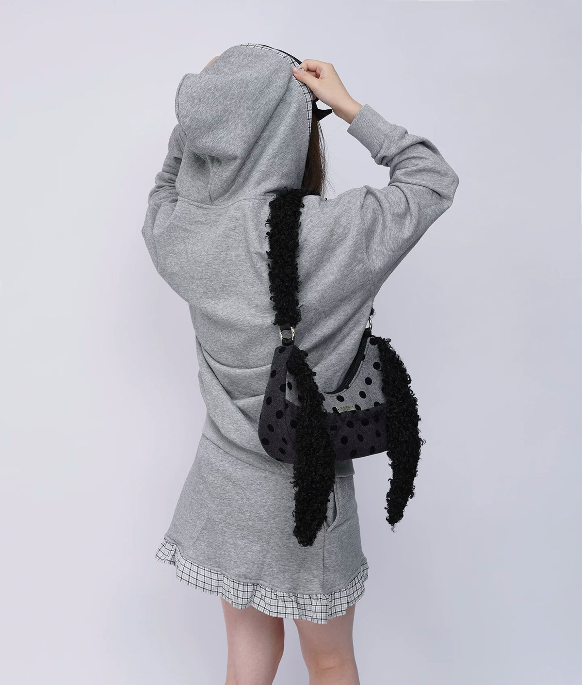 Furry Strap Mini Shoulder Bag