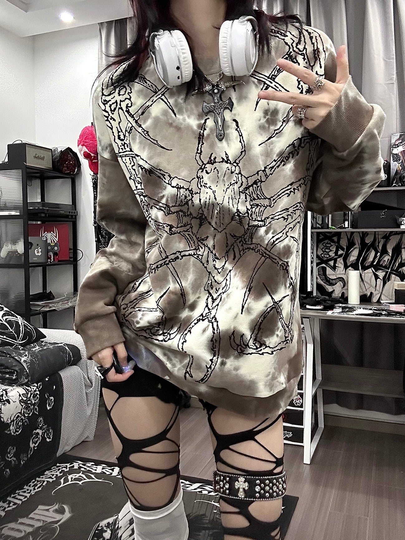 Oversize Graphic Print Sweatshirt