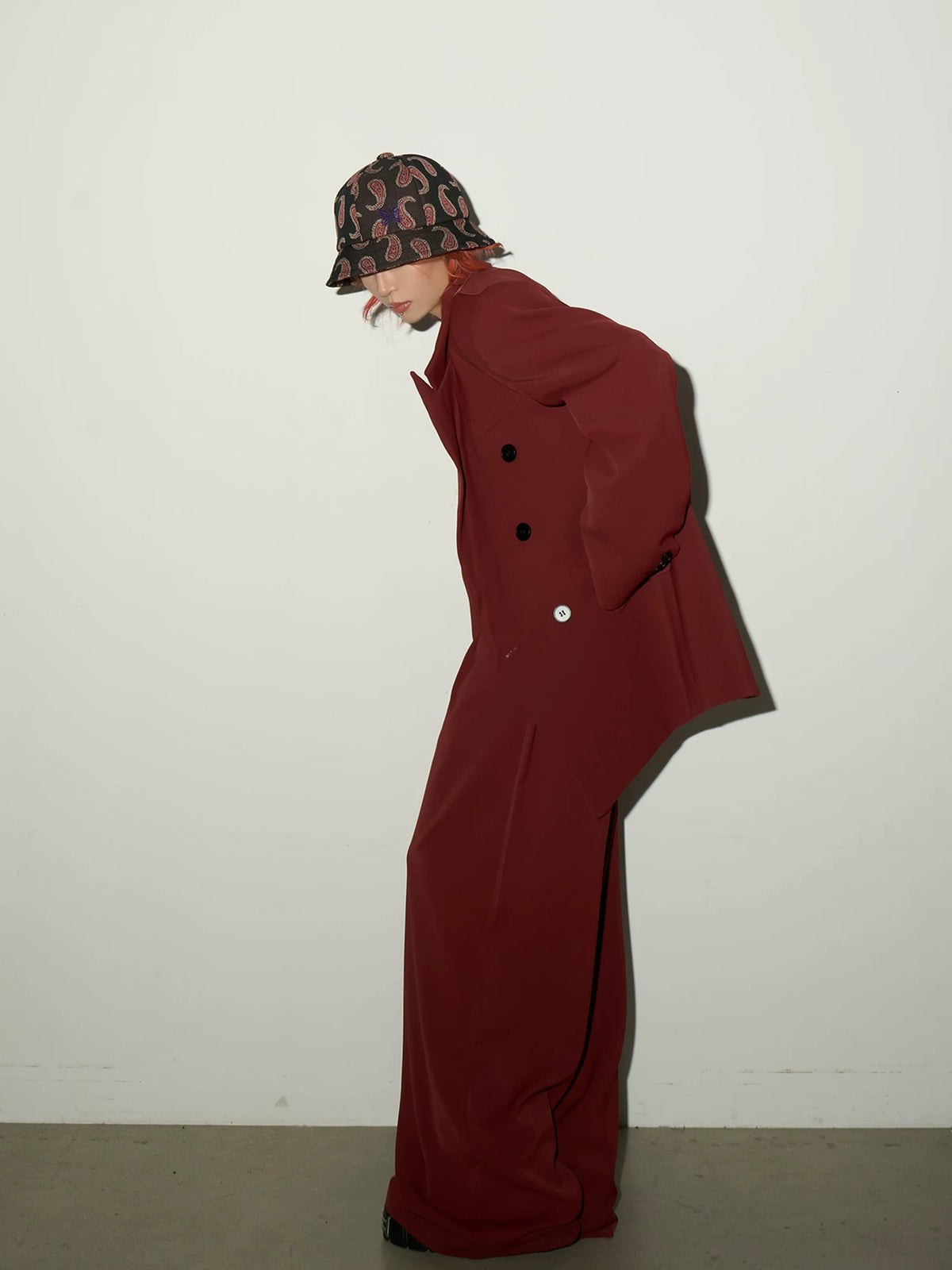 Double Breasted Tailored Jacket & Wide Leg Trousers Setup