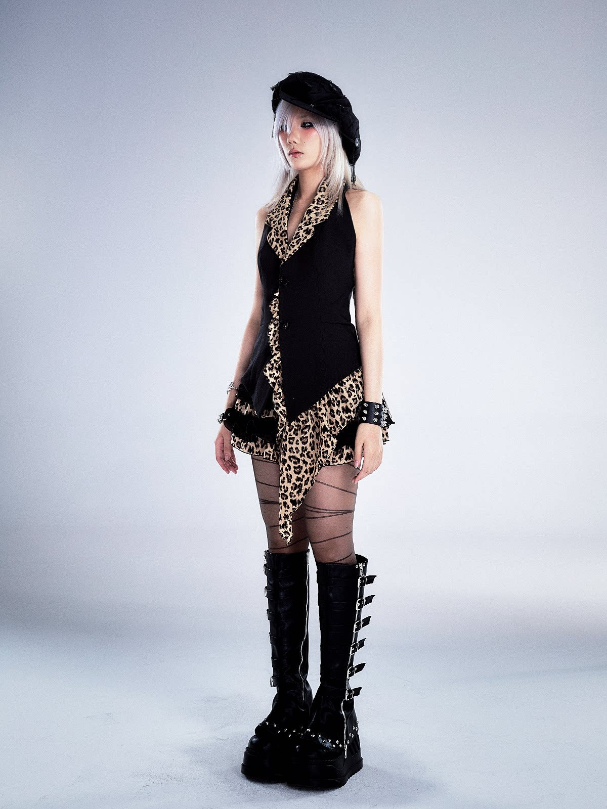 Leopard Print Halter Vest