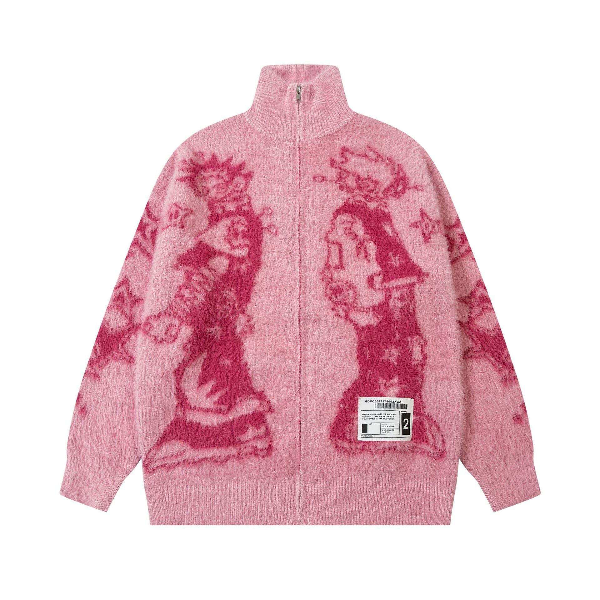 Anime Jacquard Loose Sweater