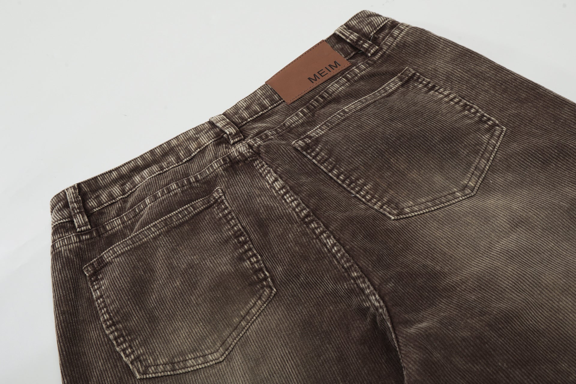 Faded Straight Denim Jeans