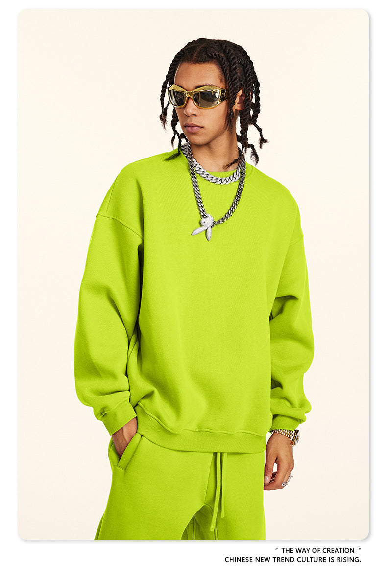 Fleece Lining Oversize Sweatshirt