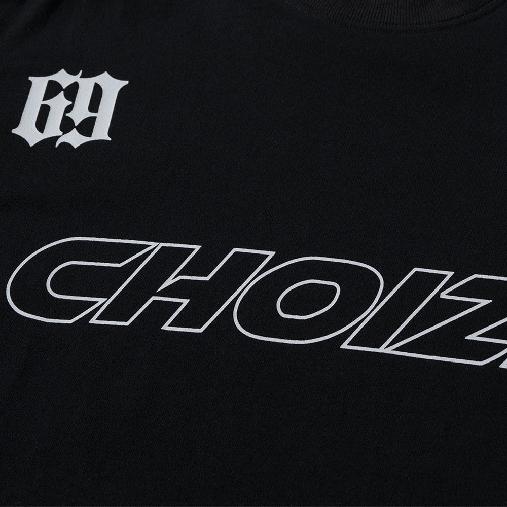 Letter bedrukte korte mouwen sportieve T-shirt