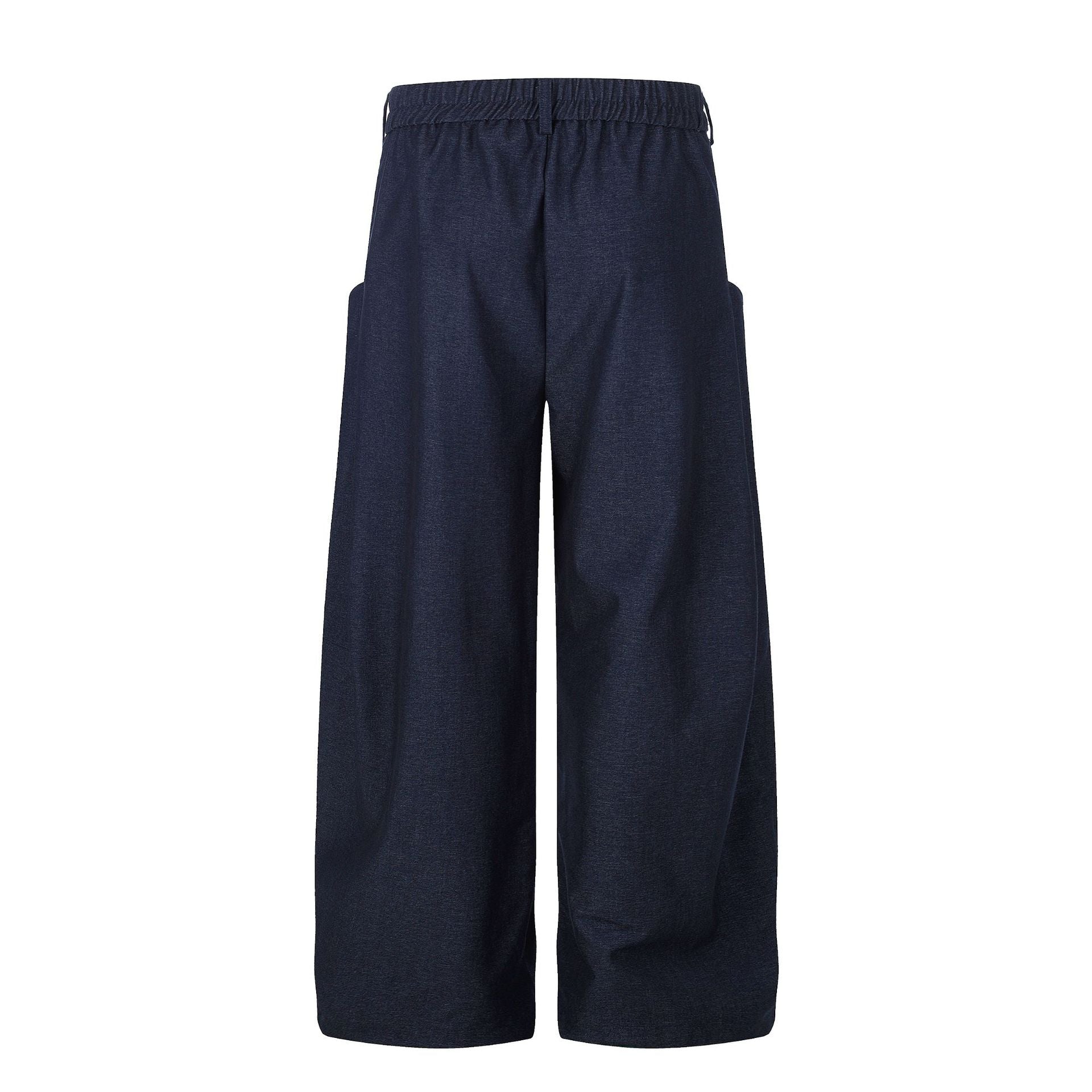 Deconstruction Draped Wide Leg Trousers