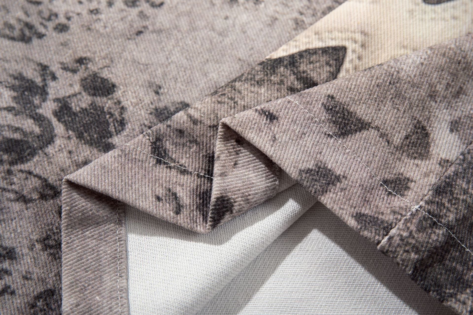 Camo Cross Graphic Denim Shorts