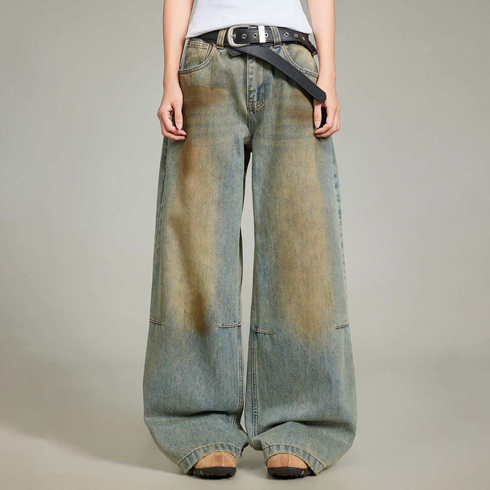 Wash Straight Denim Jeans