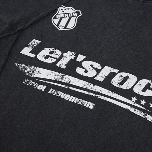 Washed Logo Print Short Sleeve T-Shirt