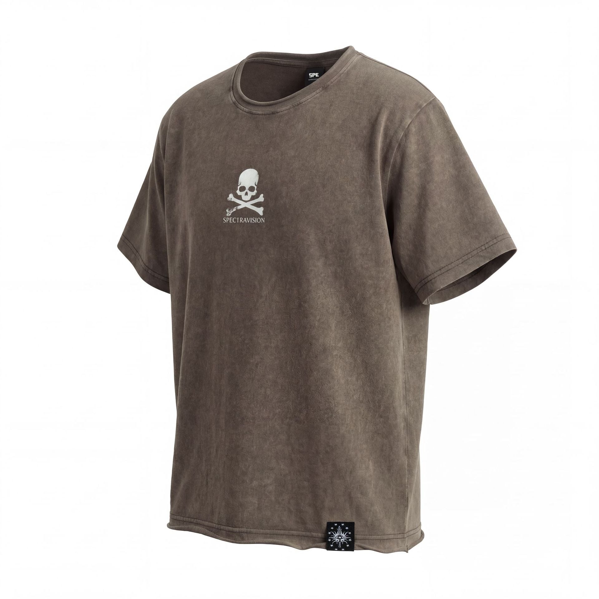 Skull Flag Washed Short Sleeve T-Shirt