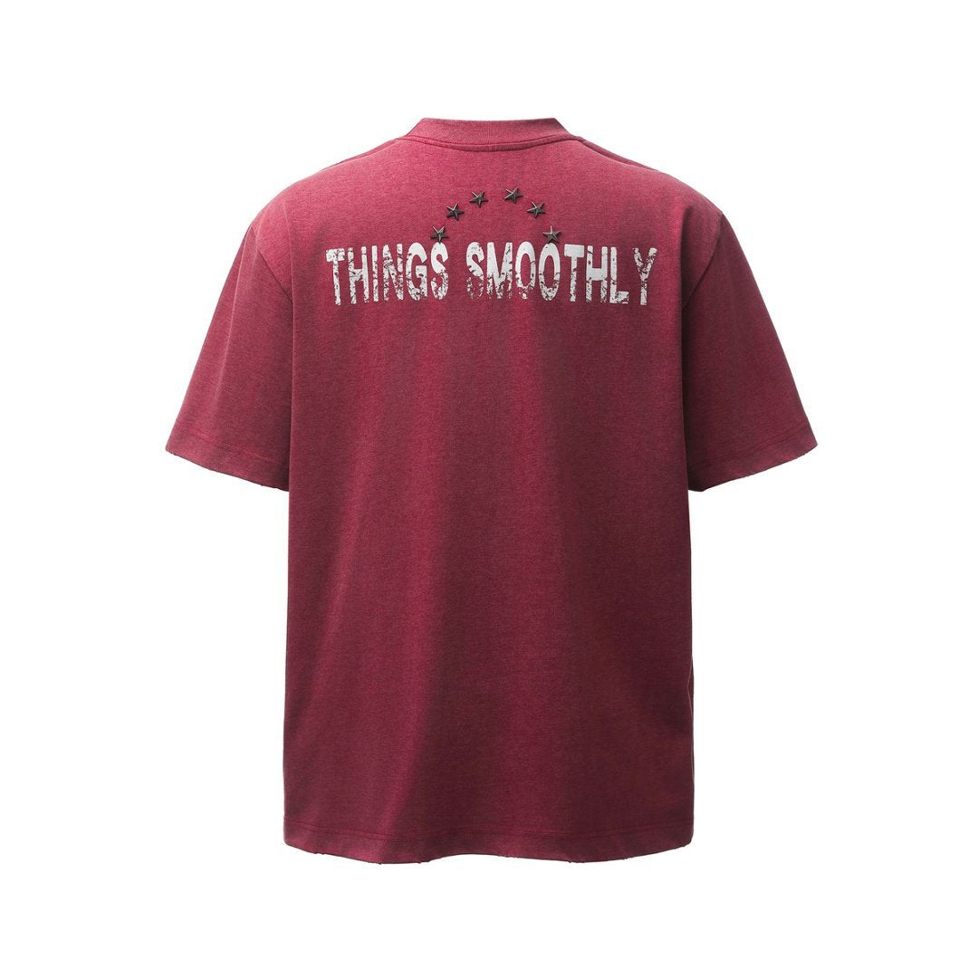 Heavyweight Metal Detail Short Sleeve T-Shirt