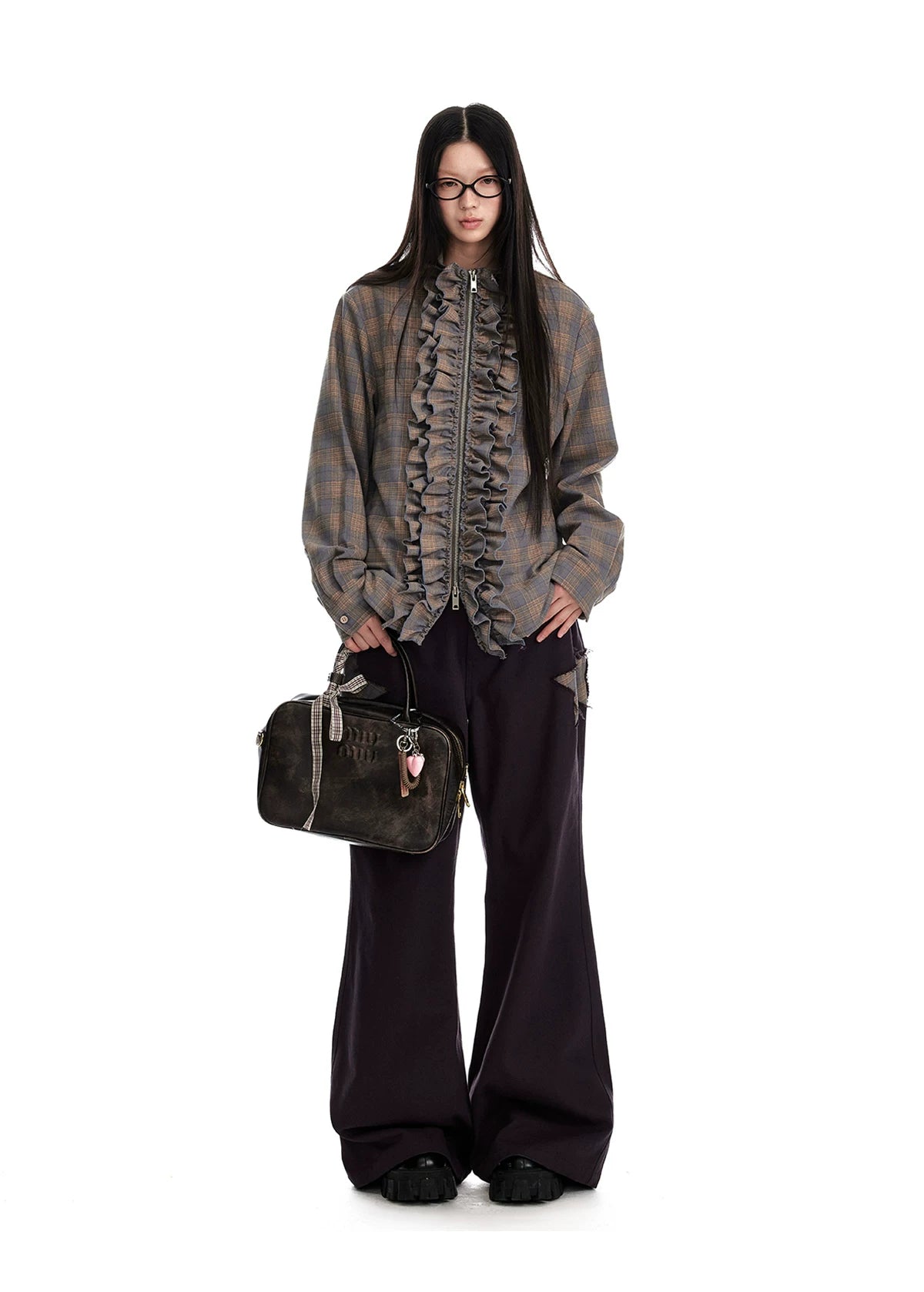 Star Patch Flare Pants