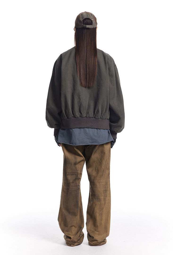 Unisex Twill Cargo Vintage Jacket