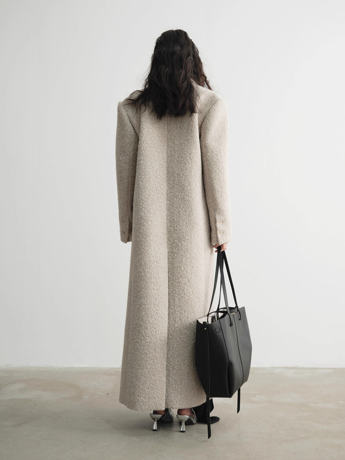 Double Breasted Wool Long Coat