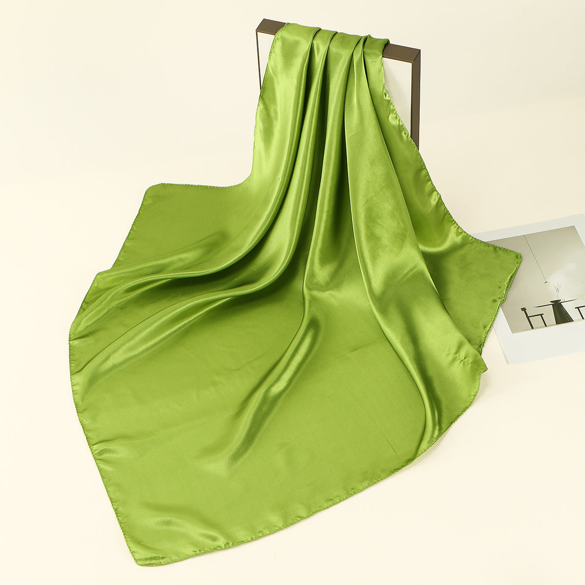 Satin Solid Color Headscarf