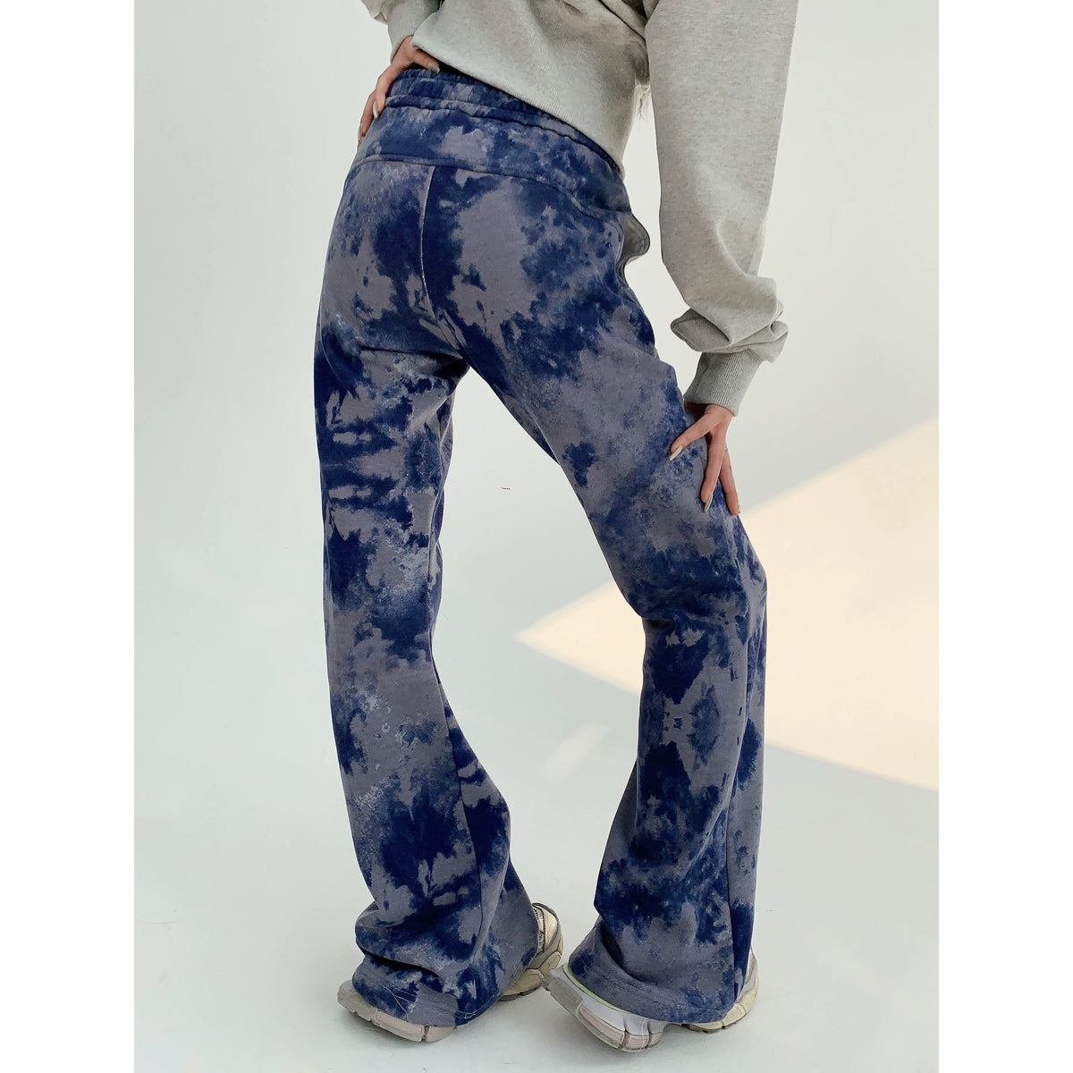 Tie Dye Slim Fit Flare Sweatpants