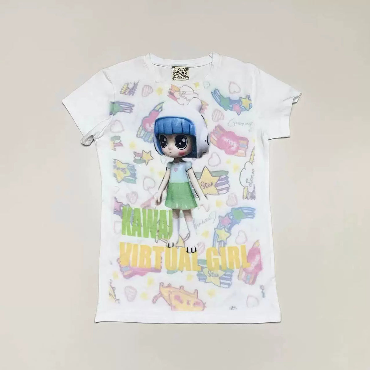 Doll Print Short Sleeve T-Shirt