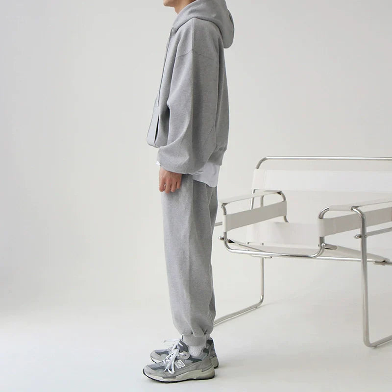 Double Zipper Oversize Hoodie & Sweatpants Setup