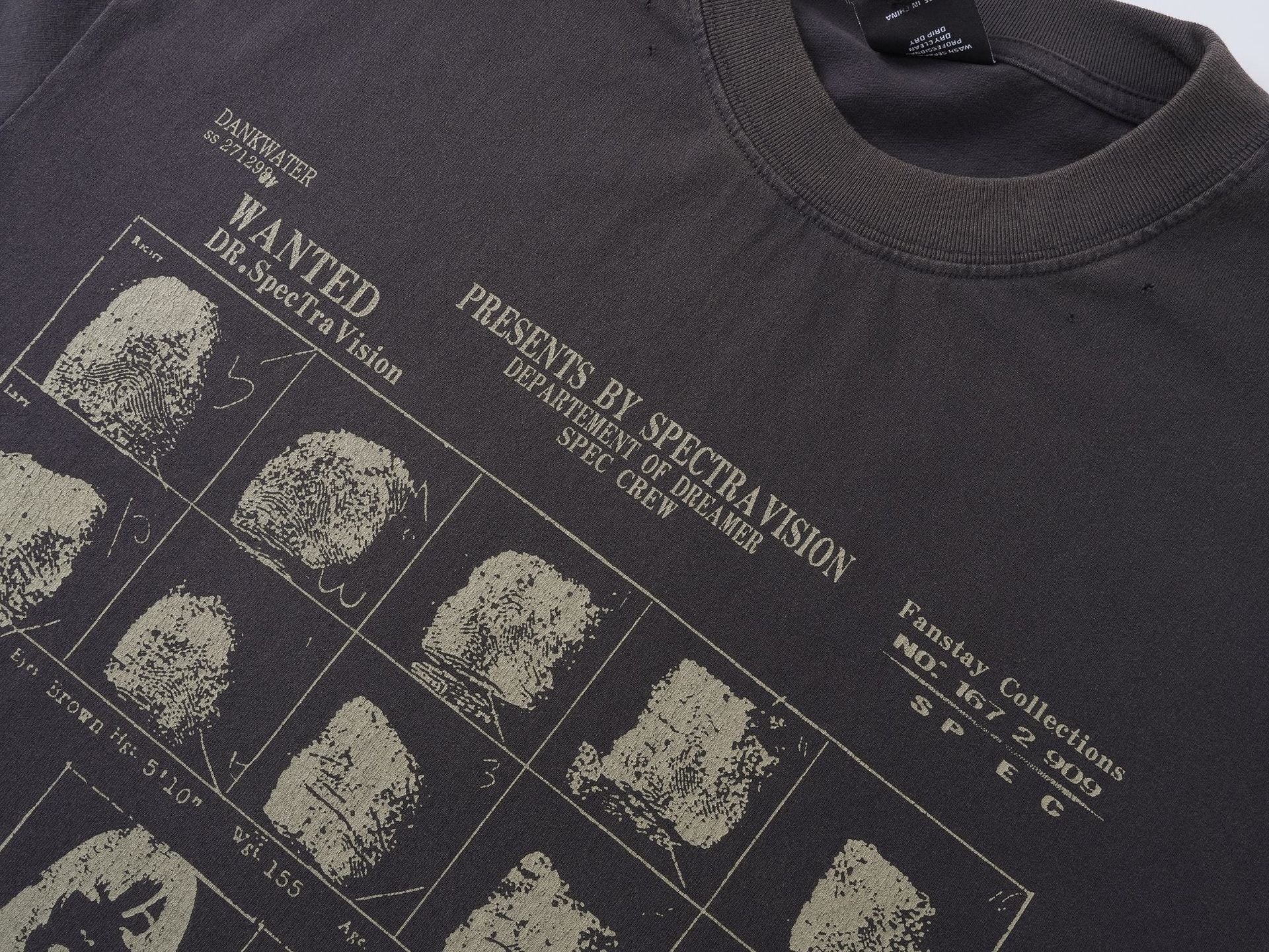 Washed Letter Print Short Sleeve T-Shirt