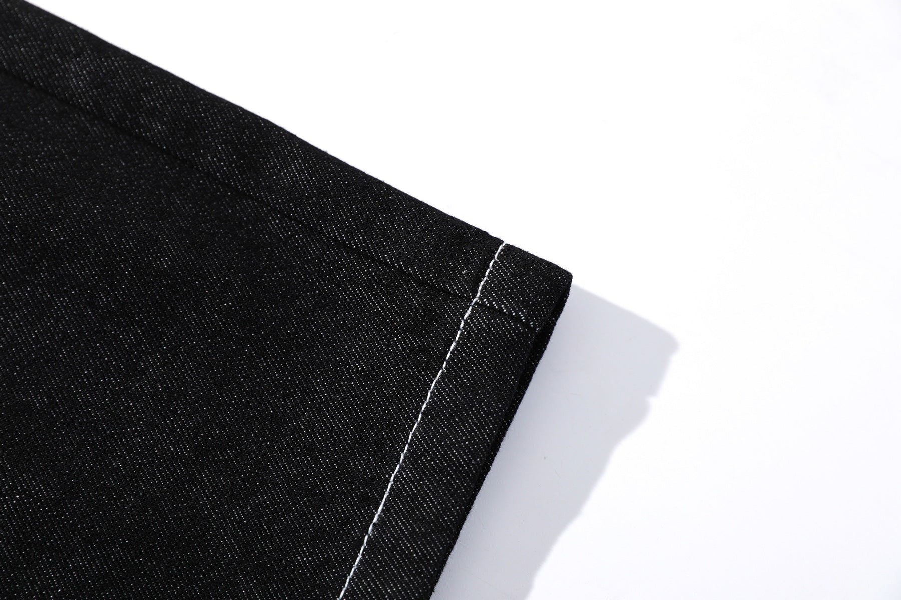 Raw Denim Deconstruction Wide Leg Jort