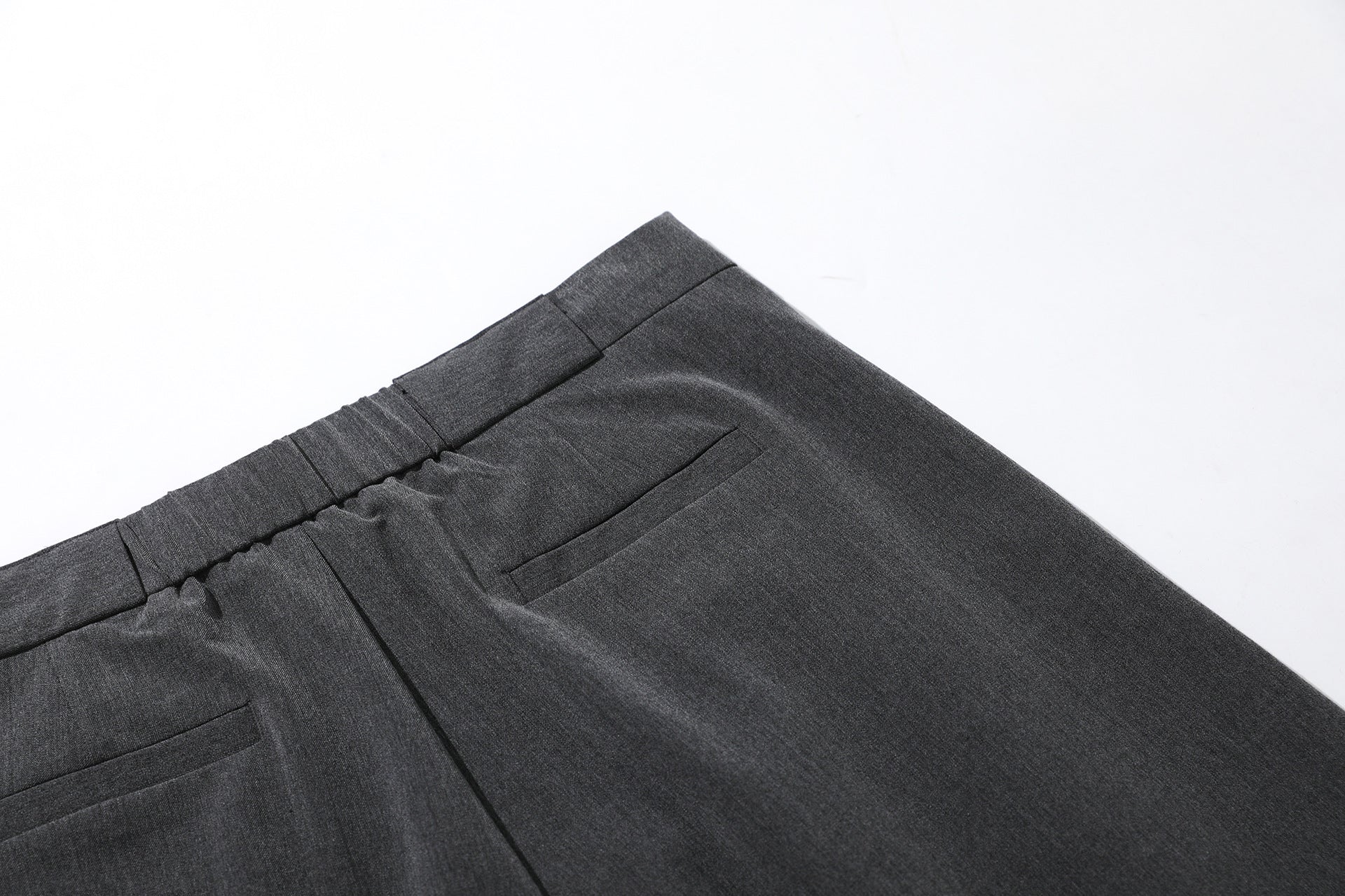 Deconstruction Pleats Curved Trousers