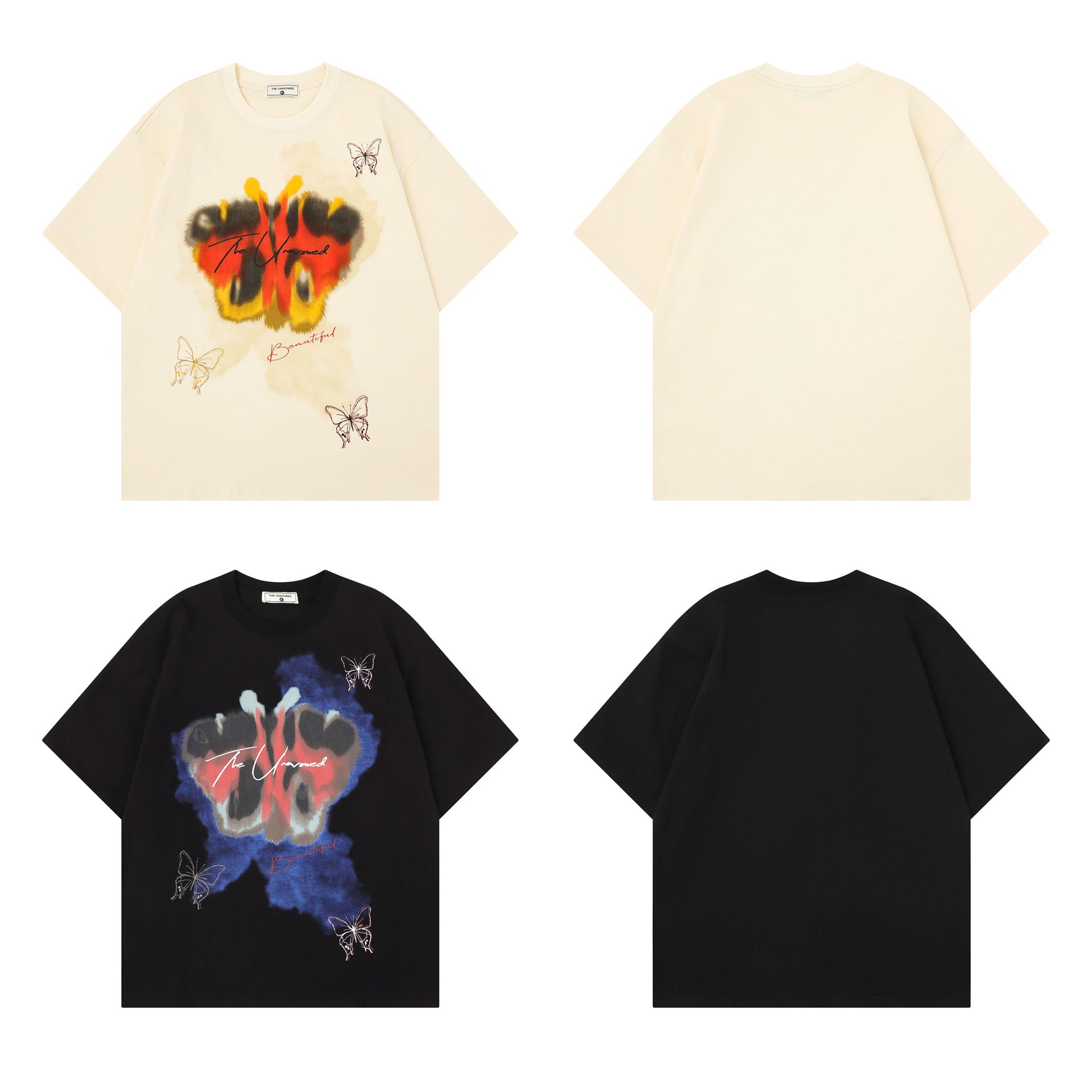 Butterfly Graphic Print Short Sleeve T-Shirt