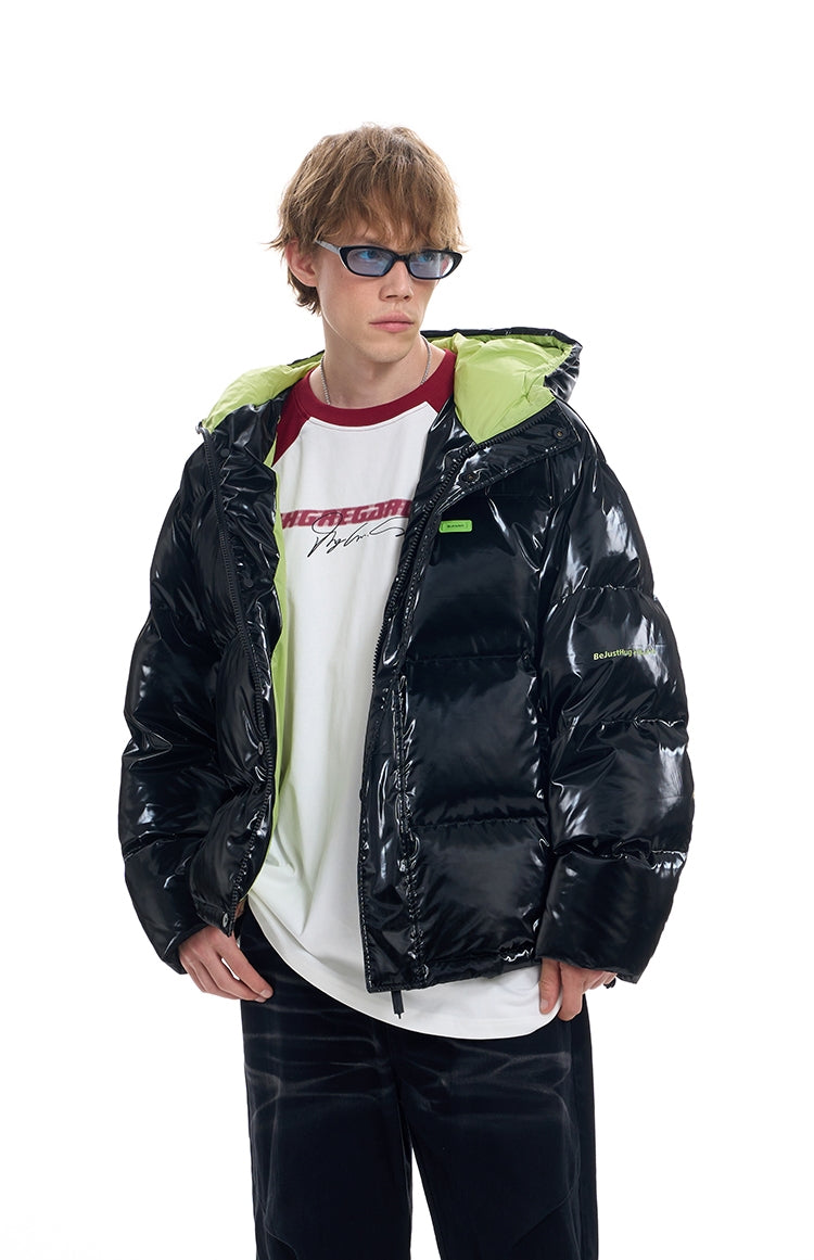 Oversize Hooded White Duck Down Jacket