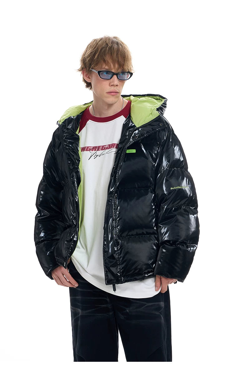 Oversize Hooded White Duck Down Jacket