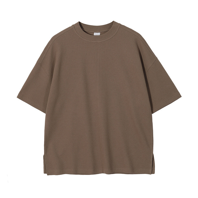 Oversize Waffle Short-sleeve T-shirt & Waffle Short Pants Setup