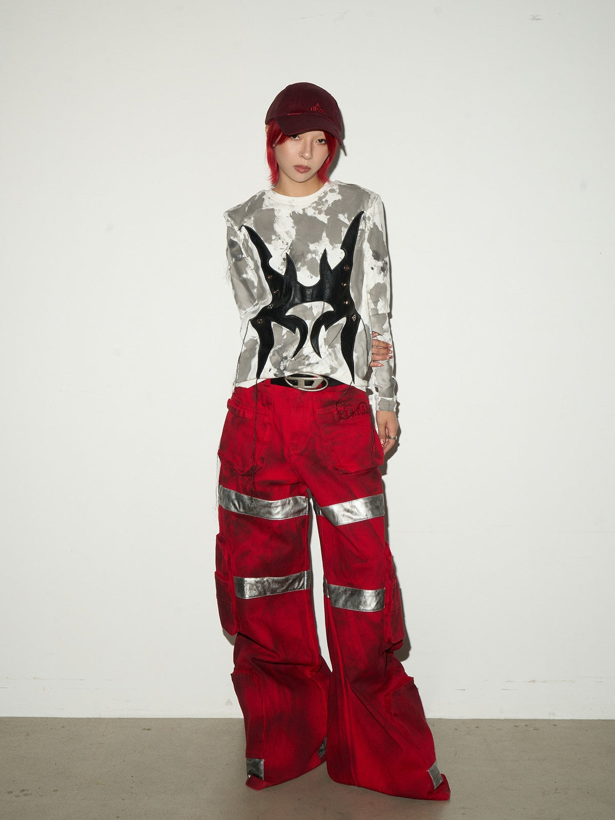 Reflective Stripe Cargo Pants