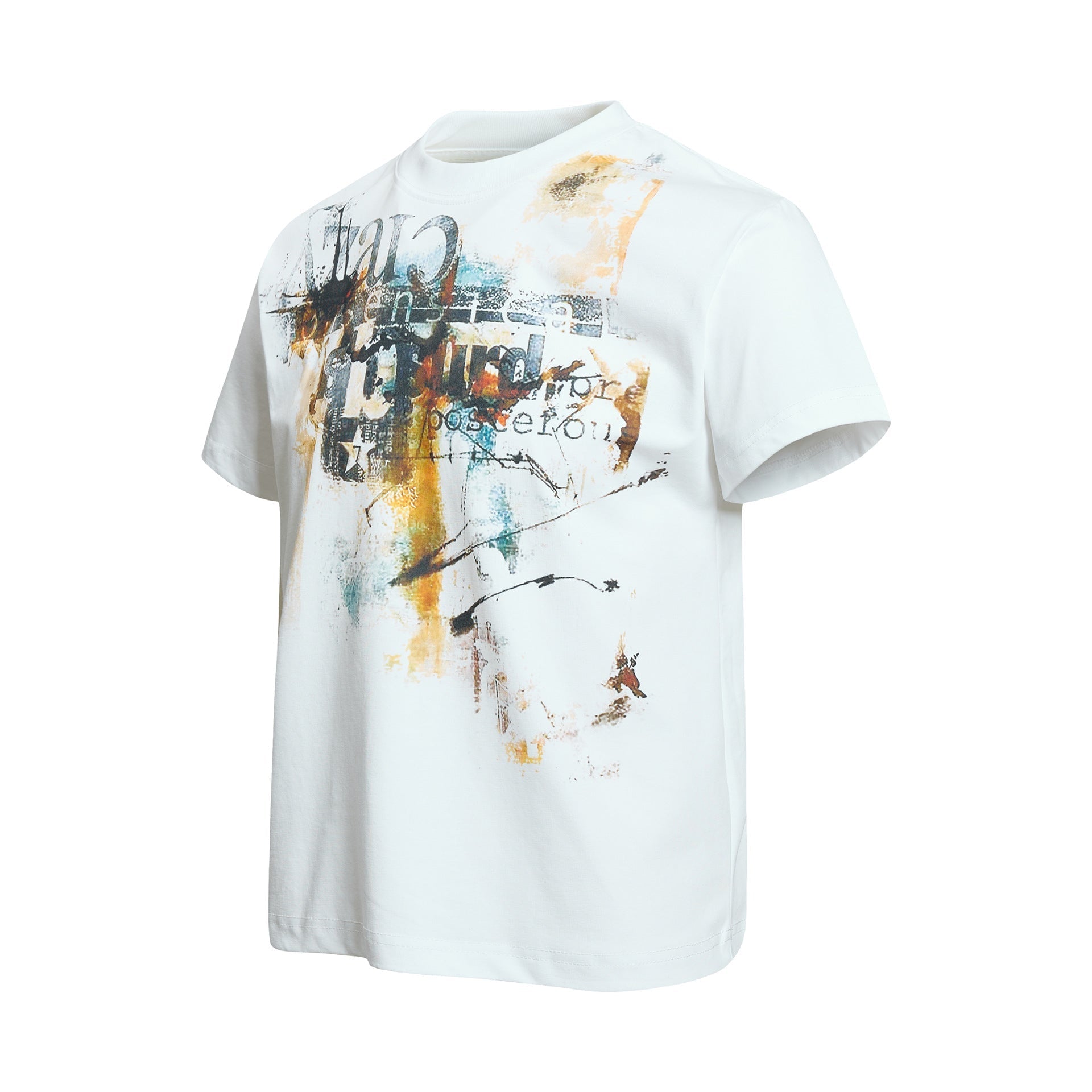 Paint Graphic Art Print Short Sleeve T-Shirt