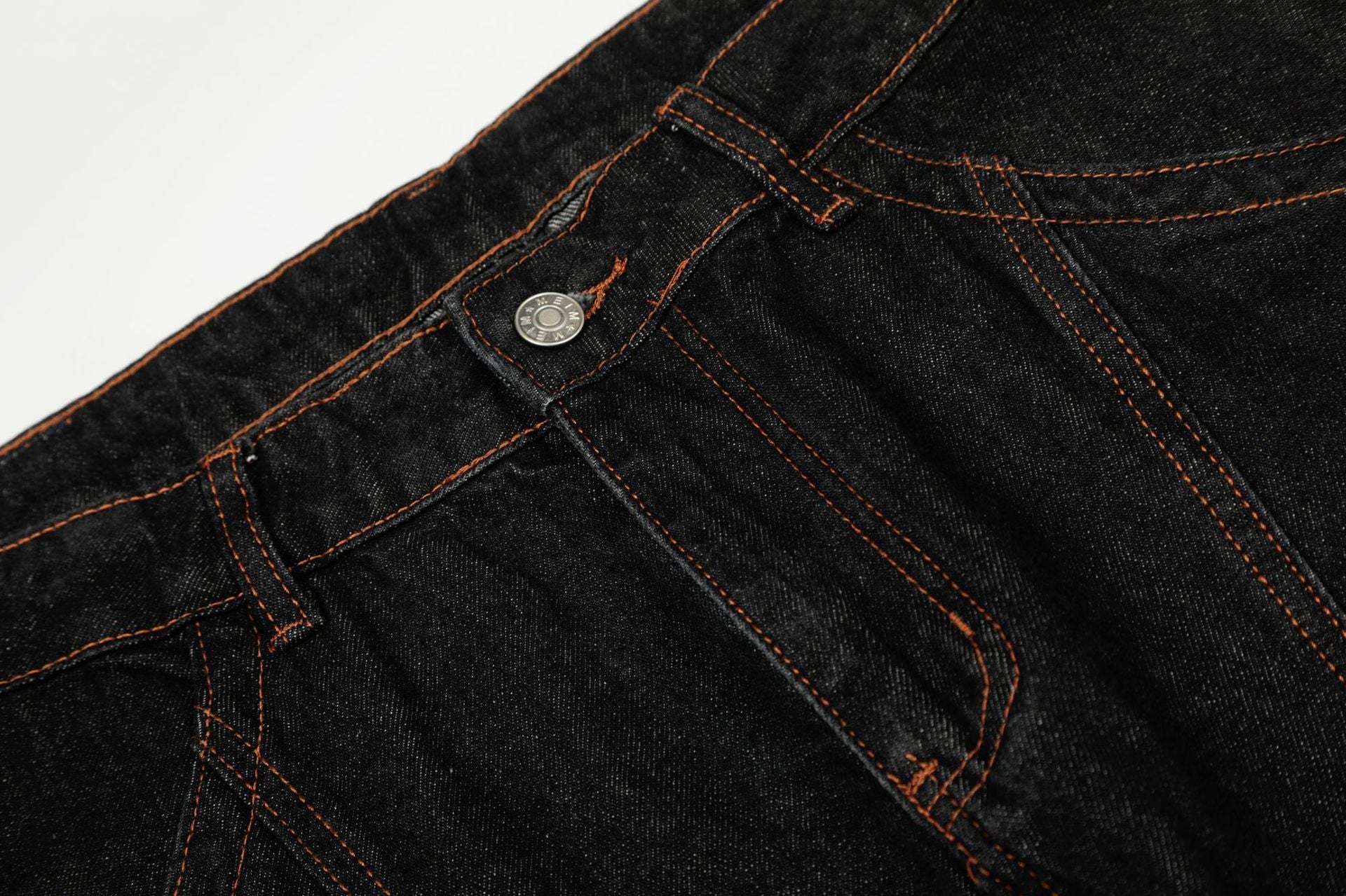 Raw Deconstruction Curved Denim Jeans